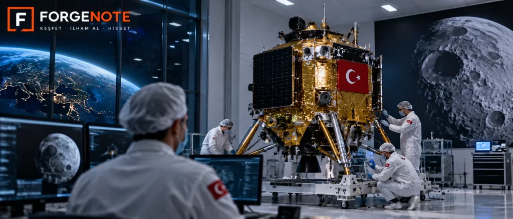 Türkiye’nin Ay Yolculuğu Artık Çizim Masasında Değil: İlk Ay Uzay Aracının Üretimi Tamamlandı