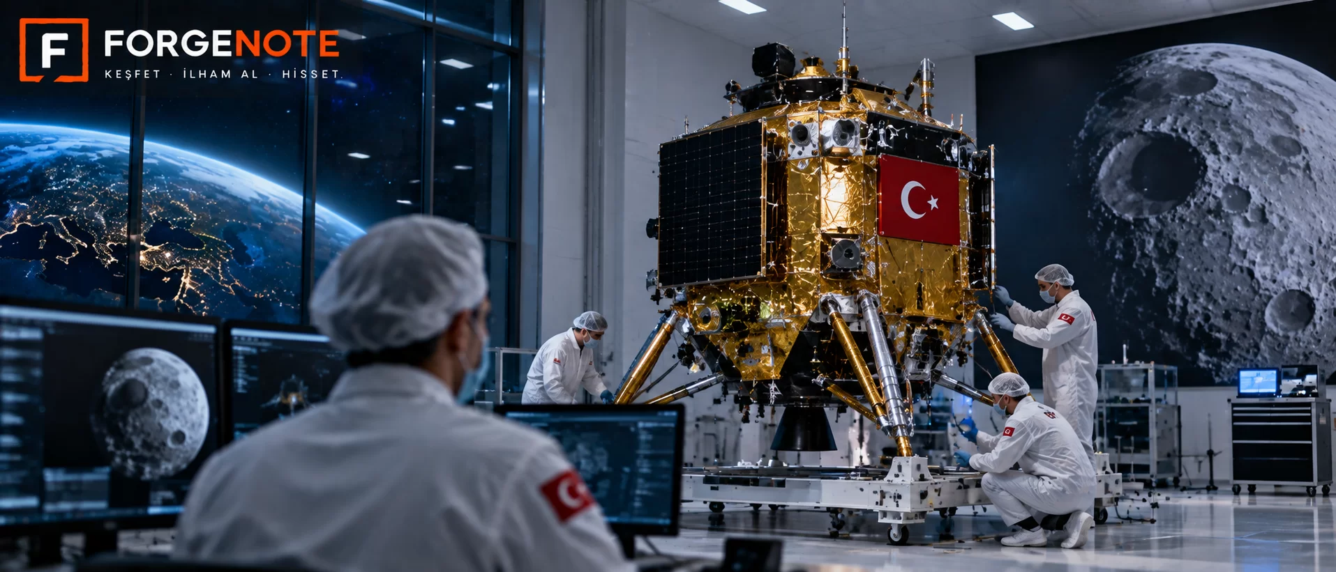 Türkiye’nin Ay Yolculuğu Artık Çizim Masasında Değil: İlk Ay Uzay Aracının Üretimi Tamamlandı