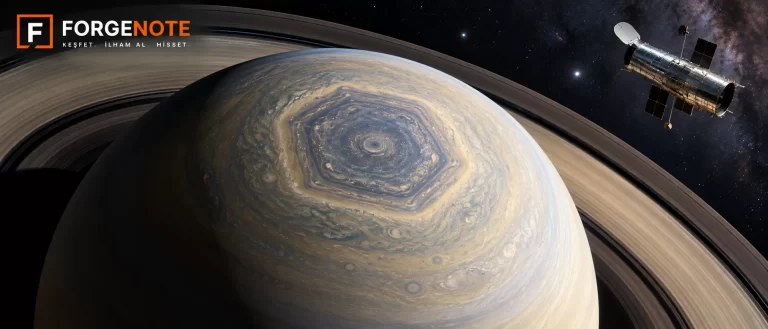 Satürn’ün Güney Kutbunda On Köşeli Bir Dev Belirdi: Hubble Yeni Bir Atmosfer Olayını İzliyor